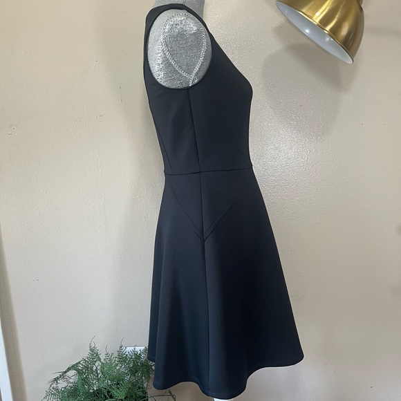 TED BAKER- Iconic Neoprene Skater Dress-BLACK - Picture 4 of 10